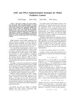 ASIC and FPGA Implementation Strategies for Model Predictive