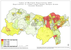 of Multiple Deprivation 2007 Deprivation in Lower Layer Super