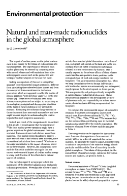 Natural and man-made radionuclides in the global atmosphere