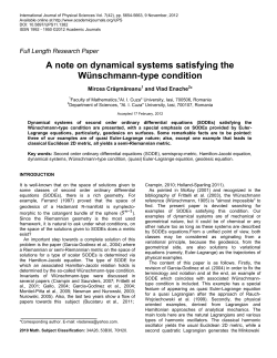 A note on dynamical systems satisfying the W&uuml;nschmann
