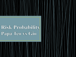 Risk Probability Papa Teo vs Gio Rules of Risk