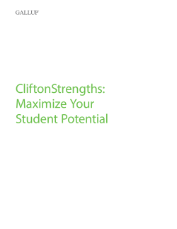 CliftonStrengths: Maximize Your Student Potential