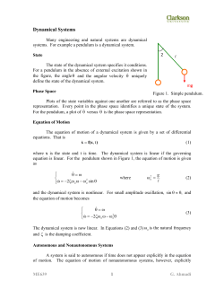 Dynamical Systems