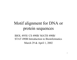 A probability model of motif for DNA and protein sequences