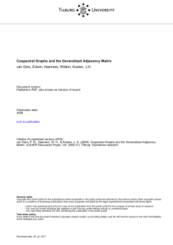 Tilburg University Cospectral Graphs and the