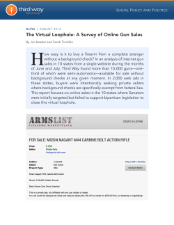 The Virtual Loophole: A Survey of Online Gun Sales