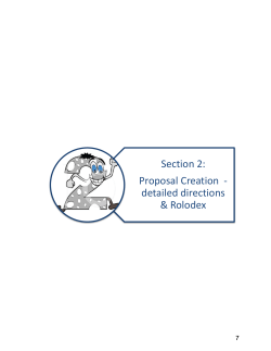 Rolodex Creation - Office of Research Administration