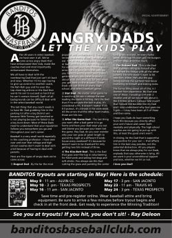 angry dads - Banditos Baseball Club