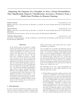 Adjusting the Outputs of a Classifier to New a Priori Probabilities