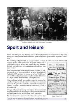 Rich in History - Sport and Leisure