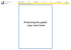 Protecting the public - your next move