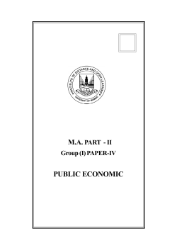 public economic - Mumbai University