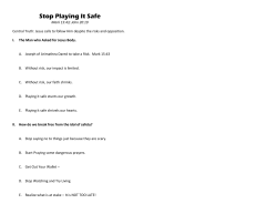 Stop Playing It Safe