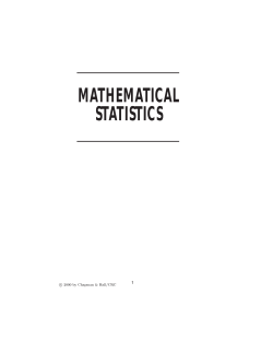 mathematical statistics