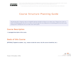CITL Online Course Quality Standards