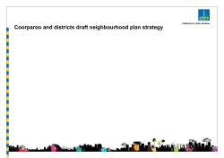 Draft Coorparoo and Districts Neighbourhood Strategy feedback report