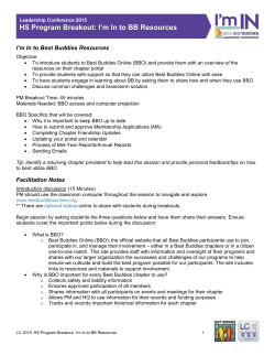 PB: I`m In to Best Buddies Resources