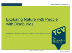 exploring nature with people with disabilities