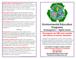Environmental Education Programs