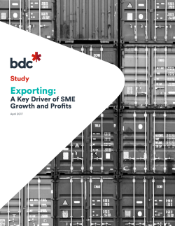 Exporting: A Key Driver of SME Growth and Profits | BDC Study