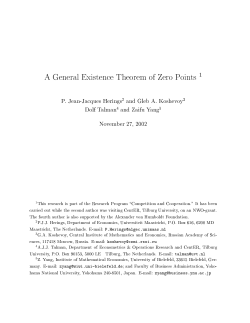 A General Existence Theorem of Zero Points