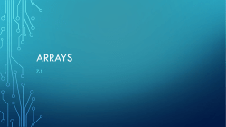 Arrays