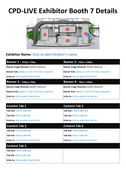 Click here to the Booth Details document