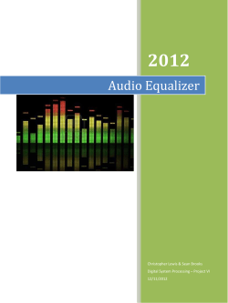 Audio Equalizer - Sean`s E