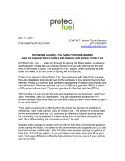 Hernando County, Fla. Gets First E85 Station