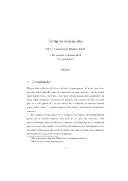 Group decision making