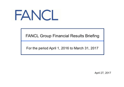 FANCL Group Financial Results Briefing
