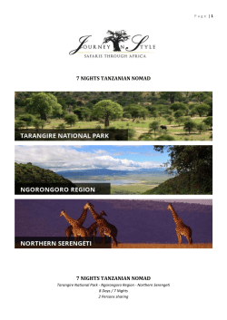Tarangire National Park - Ngorongoro Region - Northern
