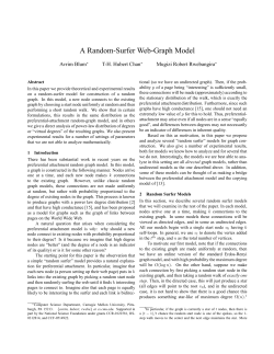 A Random-Surfer Web-Graph Model