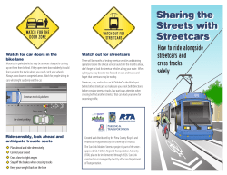 Bike Brochure - Sharing the Streets with the Streetcar