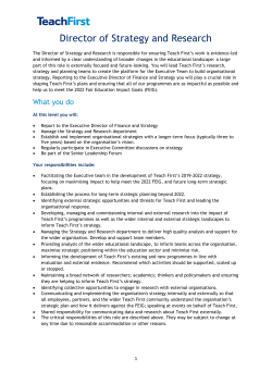 Director of Strategy and Research