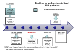 Graduate Submission dates 2017-18