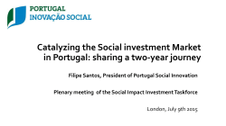 Impact Investment in Portugal by Filipe Santos (Power Point