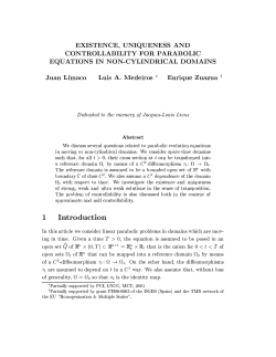 EXISTENCE, UNIQUENESS AND CONTROLLABILITY - MAT-UnB