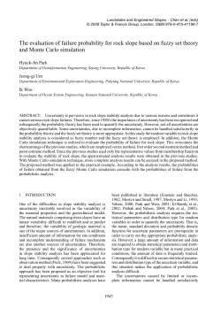 The evaluation of failure probability for rock slope based on fuzzy set