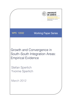 Growth and Convergence in South&ndash;South Integration Areas