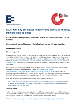 ECU response: Baroness McGregor