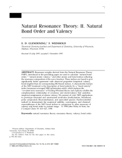 Natural Resonance Theory: II. Natural Bond Order and Valency