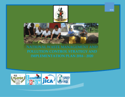 national waste management and pollution control strategy and