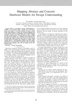 Mapping Abstract and Concrete Hardware Models for Design