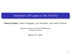 Automatic Cell Layout in the 7nm Era