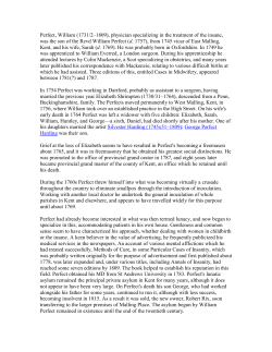 Perfect, William - RootsWeb: Freepages