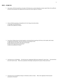 HW3 - FORCES Answer Section
