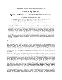 2.1 Experimental setting - Tecfa
