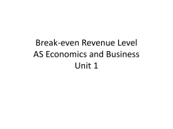 Break Even File
