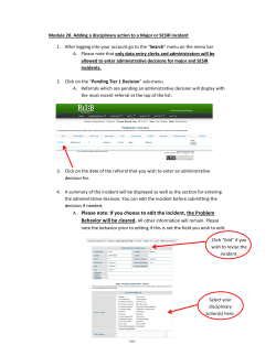 If you choose to edit the incident, the Problem